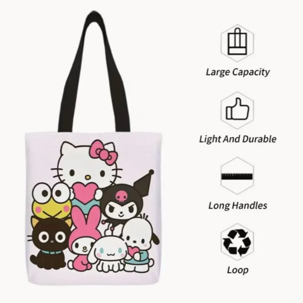 SANRIO Hello Kitty‎ & Friends White Tote Bag (BRAND-NEW & SUPER CUTE!)